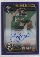 2024 Topps Chrome Rookie Purple Refractor 150/250 Joey Estes #RA-JES Auto 12fl