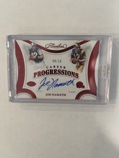 2025 Panini Flawless Career Progressions Joe Namath Auto /15 Jets Rams