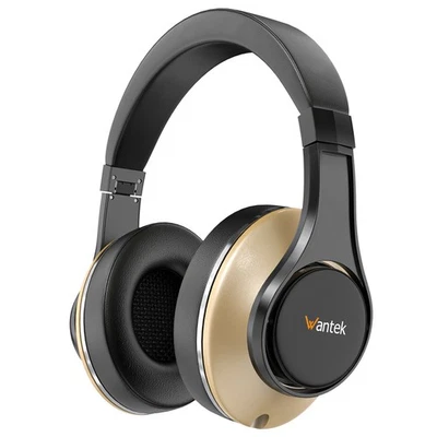 Wantek Over-Ear Kopfhörer Kabellos mit 3.5mm Faltbar 3D Sound Bluetooth Headset - Bild 1 von 4