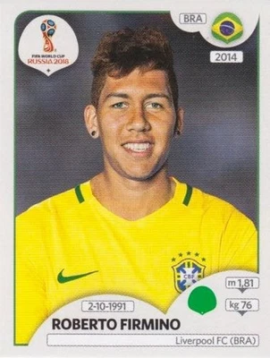 Panini Sticker Fußball WM 2018 Russia Nr. 369: Roberto Firmino Brazil Bild NEU - Bild 1 von 2