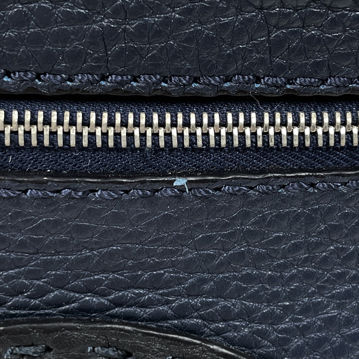 FENDI Celeria Tote Bag 2WAY Shoulder Bag Tote Bag leather Navy blue 7VA269 Women thumbnail 7