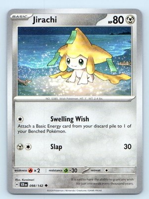 Jirachi 98/142 Uncommon Stellar Crown Pokemon Near Mint