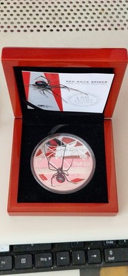 RED BACK SPIDER  2020  DEADLY&DANGEROUS 5 Oz Silber 999  PROOF  Zertifikat