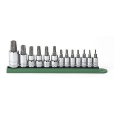 GearWrench 13 Piece 1/4 Inch, 3/8 Inch  1/2 Inch Drive Tamper Proof Torx Bit So