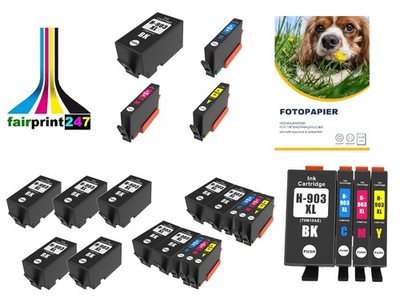 XXL-Patronen für HP OfficeJet 6950 6951 ersetzt HP 903XL oder Fotopapier