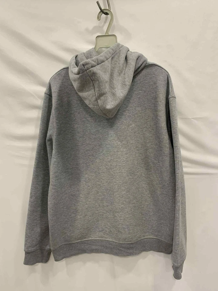 Moletom Fred Perry com capuz cinza pulôver logotipo louro tamanho G autêntico #87 - Imagem 2 de 4