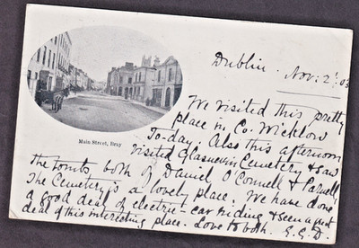 FNG 1905 Ungeteilte Rückseite Postkarte, Main Street, Bray, County Wicklow