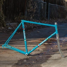 Vintage Blue 1989 Bottecchia Road Bike Frame - 55cm - Columbus - Used