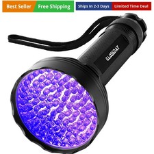 UV Flashlight Black Light, 100 LED Black Light Flashlight for Dog/Cat Pet Det...