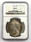 1922 $1 Peace Silver Dollar NGC MS65