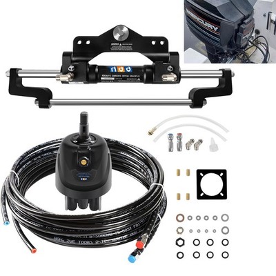 For SeaStar Hydraulic Steering Kit Teleflex 350 HP Boat Cylinder Helm Pump Hose