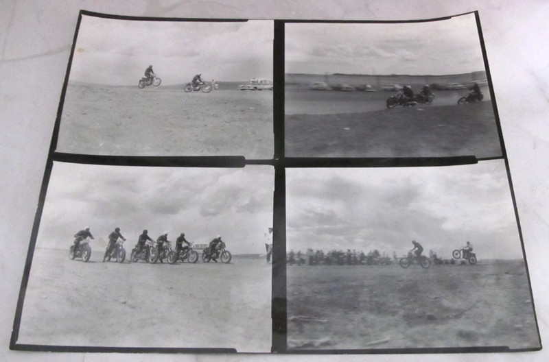 Vintage Motocross Motorcycle Race Photo 8" x 10" Cheyenne, Wyoming WY Uncut
