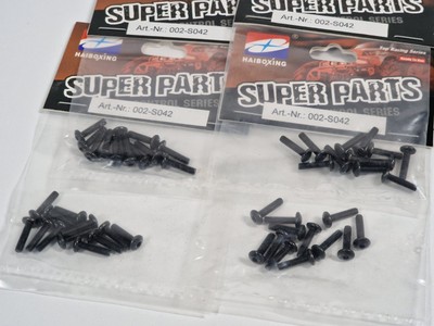 Amewi HBX Rc Modellbau 48x Schrauben 3 x 12mm Inbus Hex Ersatzteile 48 Stück