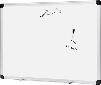 Magnetic Dry Erase Whiteboard, 36 X 48-Inch, Aluminum Frame, Silver/White, Easy 