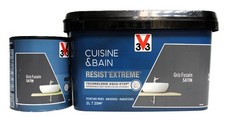 Lot Peinture V33 Cuisine et Bain "Gris Fusain" 2L  + 0,5L