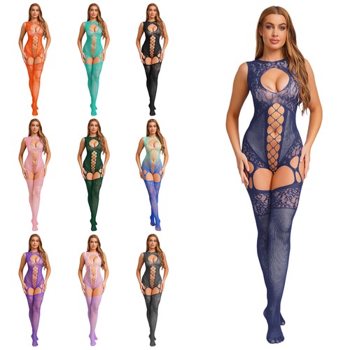 Costume da bagno donna tuta body chemises calze calze calze bikini adulto - Foto 4 di 70
