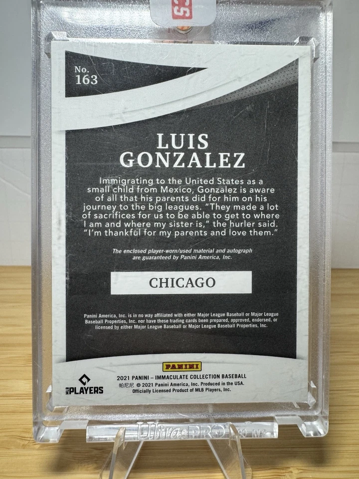 Luis González RPA 6/8 Inmaculado Novato Auto Juego Usado Botón Medias Blancas 🔥 Foto 3 de 3