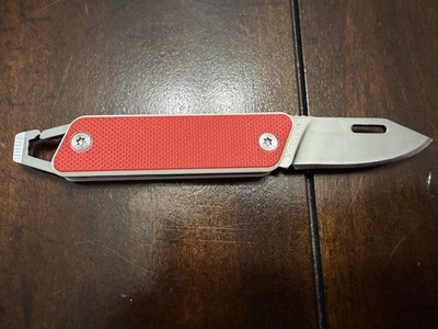 Supreme True Modern Slip Joint Keychain Pocket Knife Red | eBay
