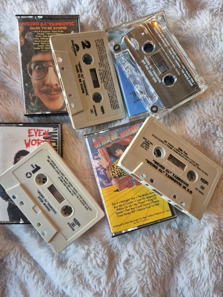 Странный Эл Янкович кассеты лот из 4 в 3D, еще хуже, осмелиться быть глупым и глубокий  - Изображение 4 из 4