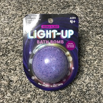 Best Brands Light Up Bath Bomb Cherry Blast 6.3oz/180g Color Chamging LED