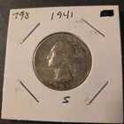 1941-S Washington Silver Quarter In Very Fine Condition