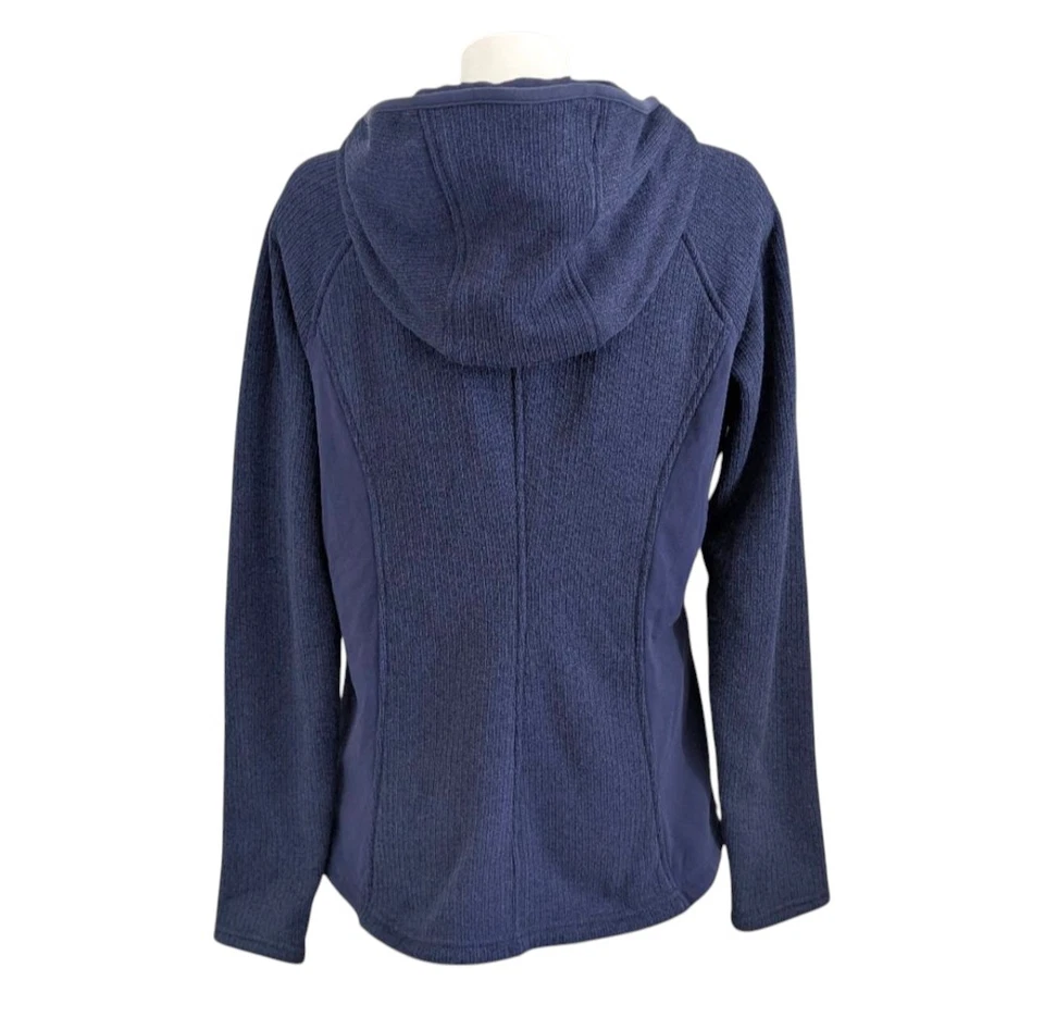 Chaqueta con Capucha Athleta Daybreak Azul Marino Cremallera Talla XL Foto 2 de 4