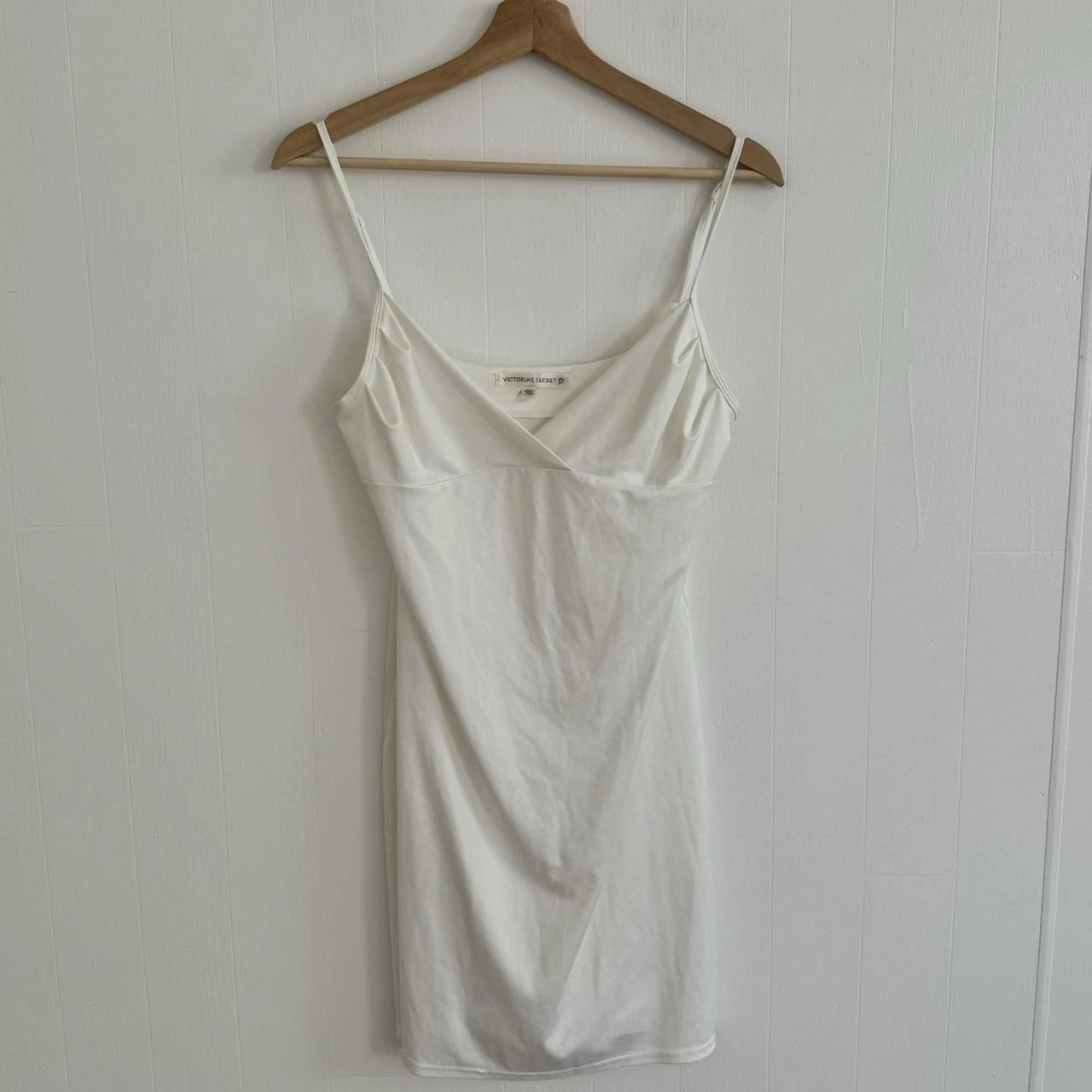 UNDERCOVER Mini abito slip bianco Victoria’s Secret vintage anni 90 taglia S