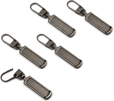 Metal Zipper Pull Replacement for Small Holes, Detachable, Repair for Jacket, Ba