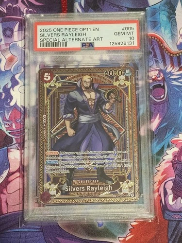One Piece Fist of Divine Speed OP11 Silvers Rayleigh SP OP09-005 PSA 10 ENGLISH