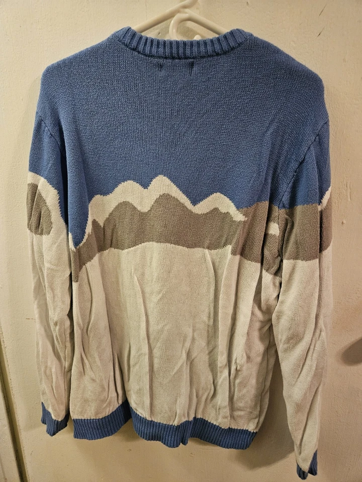 Funny Christmas Sweater Mens Size 2XL Santa Roasting Reindeer - Image 3 of 4