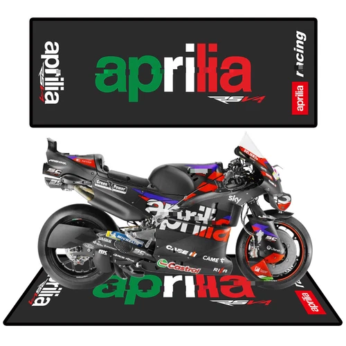 220x80cm Motorcycle Garage Carpet Mat for Aprilia Racing Anti-slip Mat Workshop - Bild 3 von 7