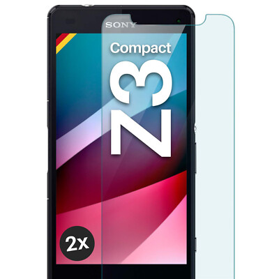2x Echt Glas für Sony Xperia Z3 Compact Panzerfolie Handy Premium Displayschutz