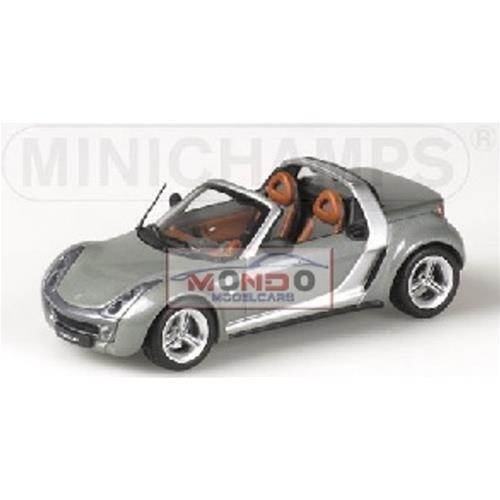 1:43 Minichamps Smart Roadster 2003 Grey 400032131 Diecast Model - Picture 2 of 2
