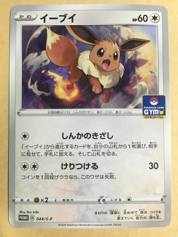 Eevee Pokemon 2020 Gym Promo Japanese 044/S-P NM | eBay