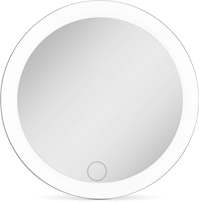 ZADRO 4 RECHARGBLE LED COMPACT MIRROR LRCVAR2002 - GRAY