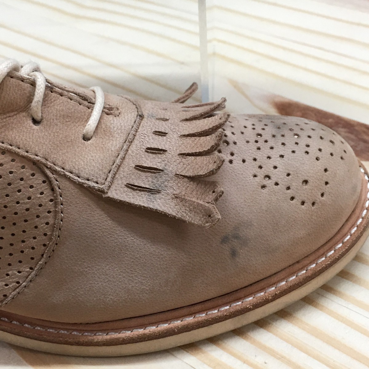 UGG Shoes Womens 5.5 Bernett Dress Kiltie Lace Up Oxford 1004305 Brown Leather View 5