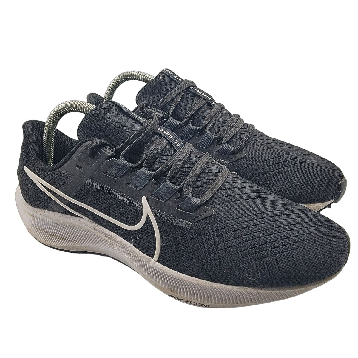 Nike Air Zoom Pegasus 38 Womens 9 Black Running Shoes Sneakers
