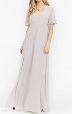 Show Me Your MuMu Emily Empire Maxi Dress Soft Beige Women’s Size Med