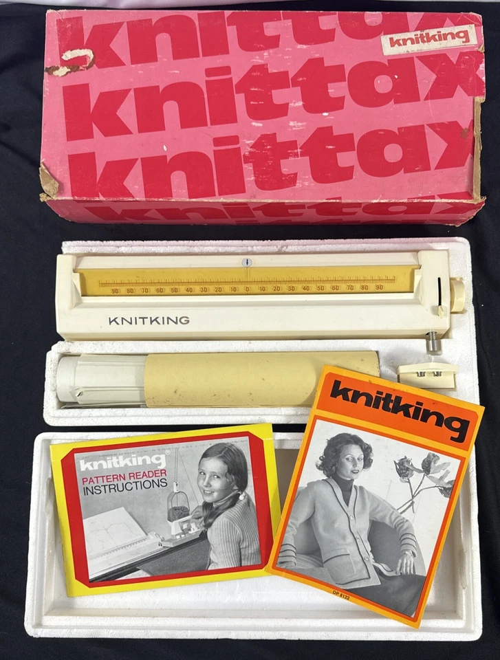 Knitking Knittax Pattern Reader Machine with Patterns Instructions Box - Image 2 of 4