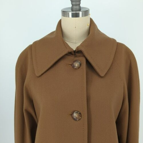 NEW Fleurette Perry Wool Balmacaan Coat Tan/Vicuna 2 loro piana preppy classic - Picture 3 of 9