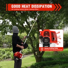 Gas Trimmer Saw Tree Trimmer Chainsaw Gas Powered Pole Saw Pruner Pruning