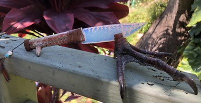  Fire Opal Blade Knife Turkey Claw Flint Knapping Knap Art Collectible Knives 