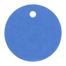 1.5" Blue Gift Tags - 100 Pack - Round Circle Paper Hang Tag - 1 1/2 Inch