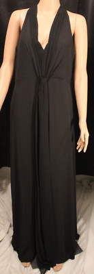 BCBG MaxAZRIA sleeveless long evening gown woman s Medium black NWT valued $378