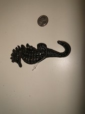Nautical CAST IRON SEA HORSE TROPICAL ANCHOR BEACH TOWEL HOOK, 5 3/8" Long