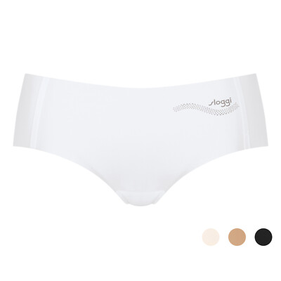 Sloggi ZERO Feel Hipster Slip - nahtlos - Weiss/ Schwarz / Cognac / Angora