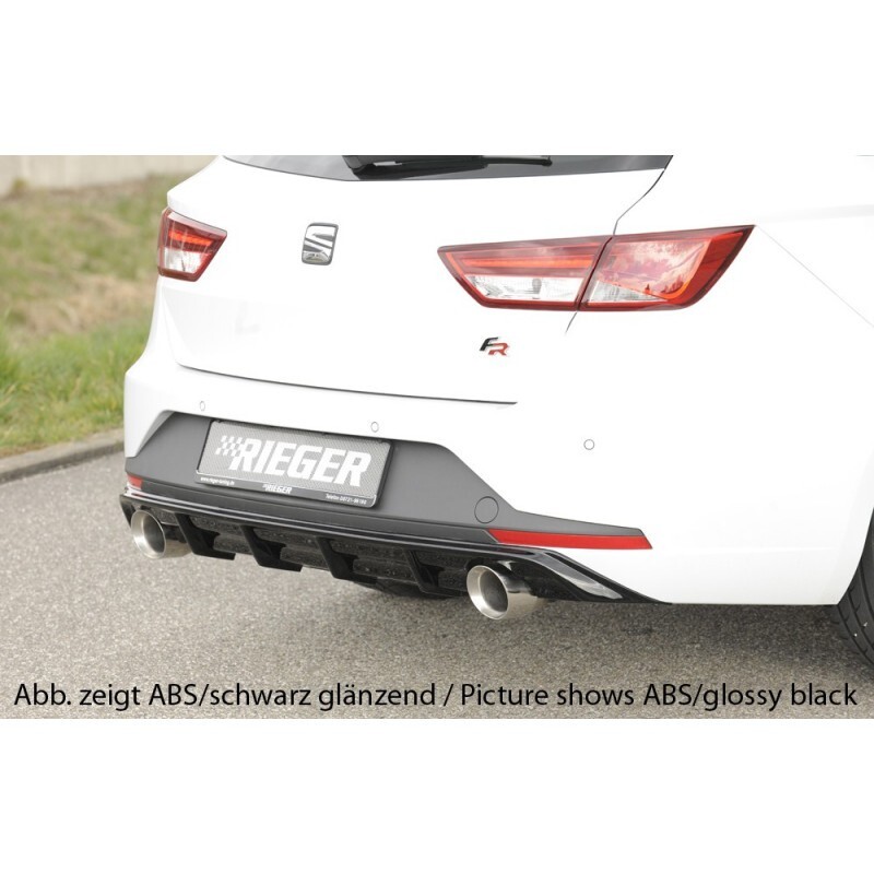 Diffuseur arrière noir Rieger pour Seat Leon ST FR 5F break - 2