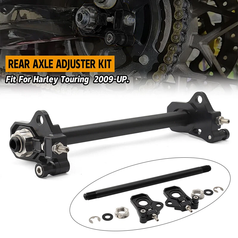 Rear Axle Adjuster Kit 0117-0028M-B For Harley Touring Electra Road Street Glide - Image 4 of 4