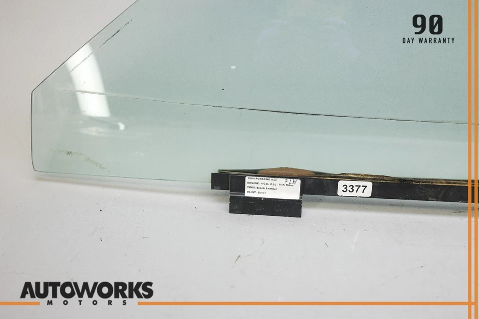 84-95 Porsche 944 968 Puerta delantera izquierda lado conductor ventana cristal 94454202301 OEM Foto 2 de 4