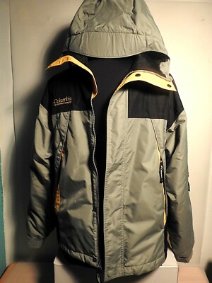 Men's COLUMBIA SPORTWEAR Toggle Zip/Snap Waistline Hooded Jacket - Sz L